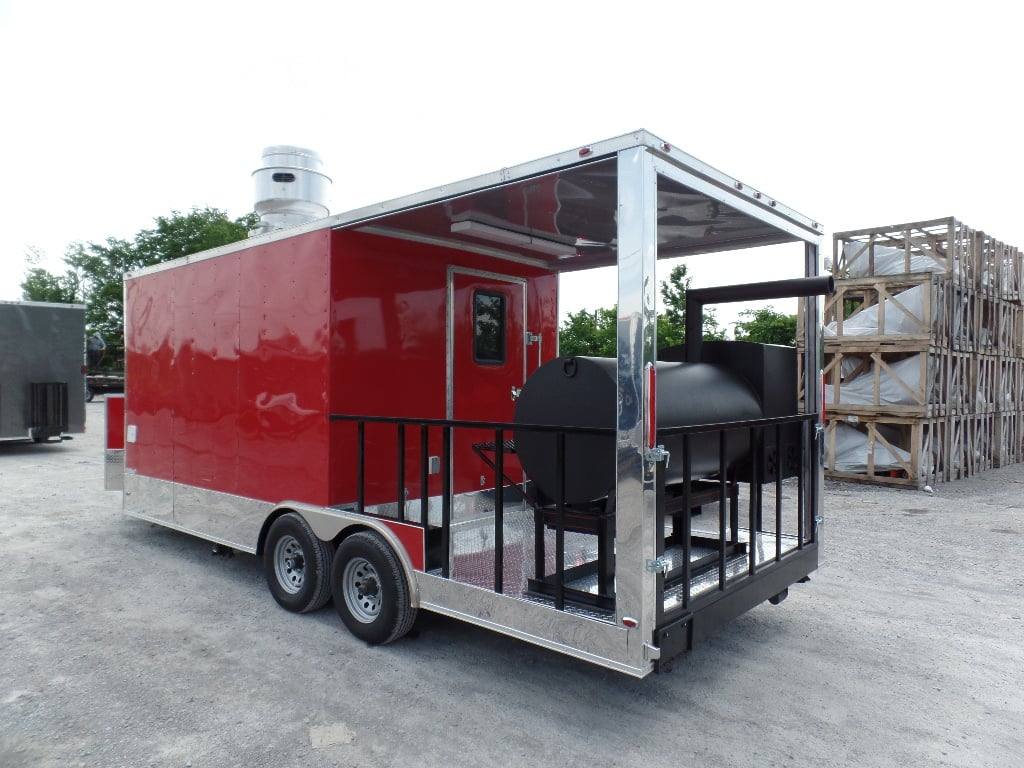 426-8.5-x-20-concession-trailer-red-bbq-food-event-catering-14.jpg 8.5' x 20' Concession Trailer Red BBQ Food Event Catering