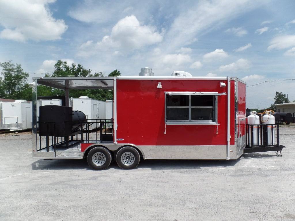 426-8.5-x-20-concession-trailer-red-bbq-food-event-catering-25.jpg 8.5' x 20' Concession Trailer Red BBQ Food Event Catering