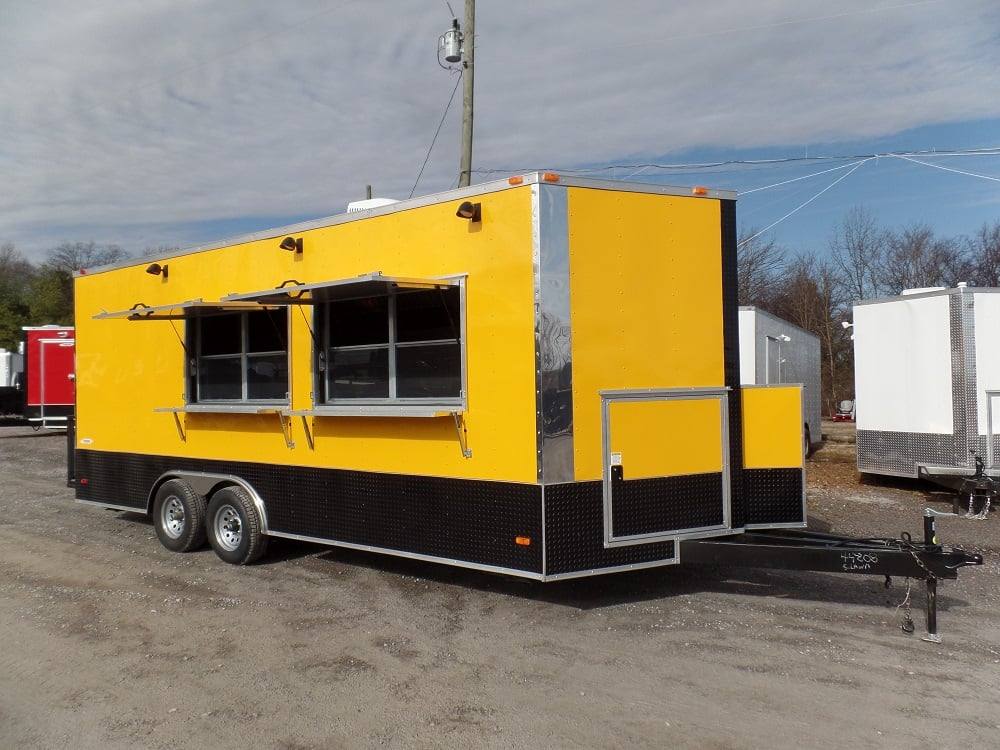 428-8.5-x-20-concession-trailer-yellow-food-event-catering-9.jpg 8.5' x 20' Concession Trailer Yellow Food Event Catering