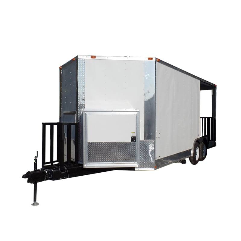 8.5' x 20' Concession White BBQ Food Event Catering