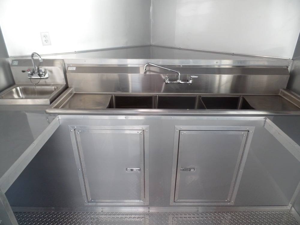 8.5' x 20' Concession White BBQ Food Event Catering