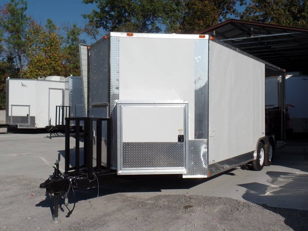 8.5' x 20' Concession White BBQ Food Event Catering