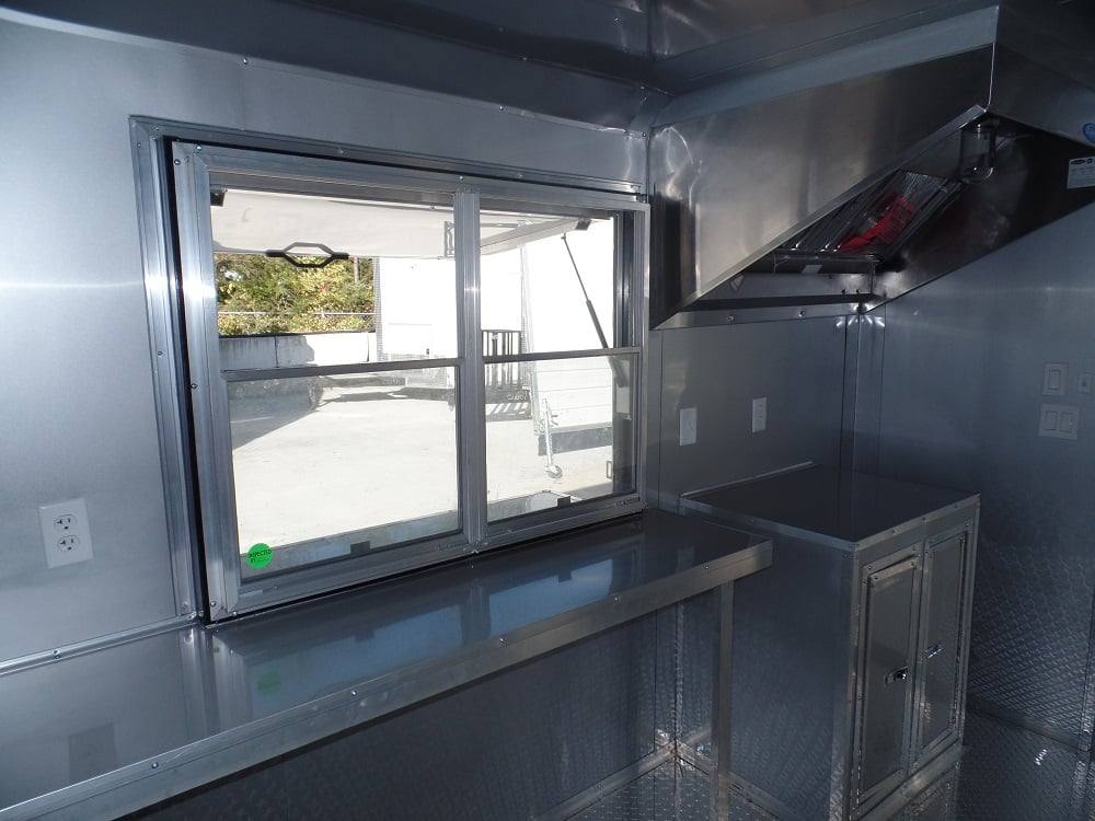8.5' x 20' Concession White BBQ Food Event Catering