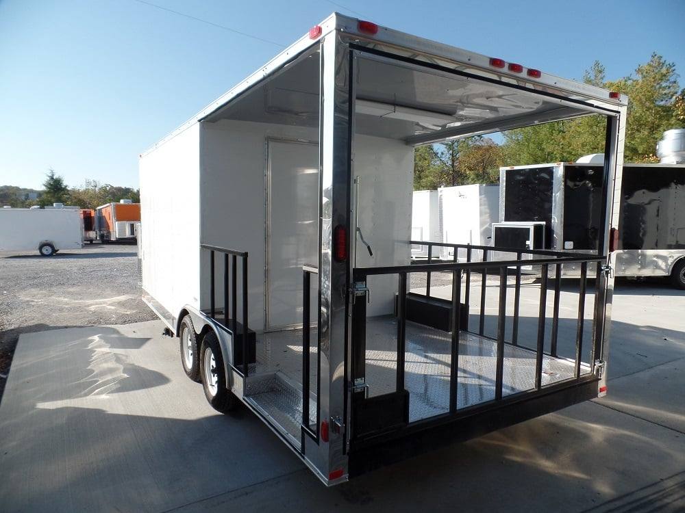 8.5' x 20' Concession White BBQ Food Event Catering