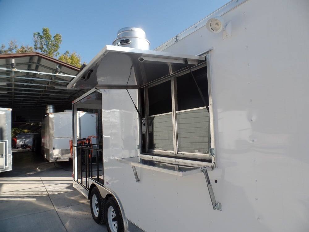 8.5' x 20' Concession White BBQ Food Event Catering