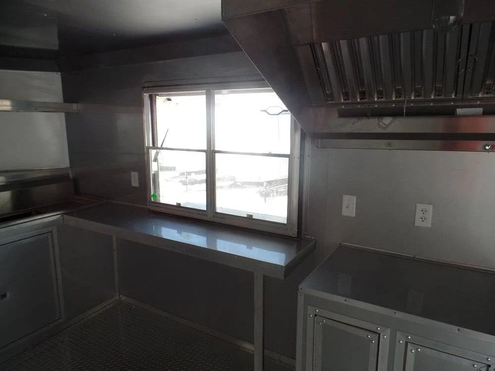 8.5' x 20' Concession White BBQ Food Event Catering