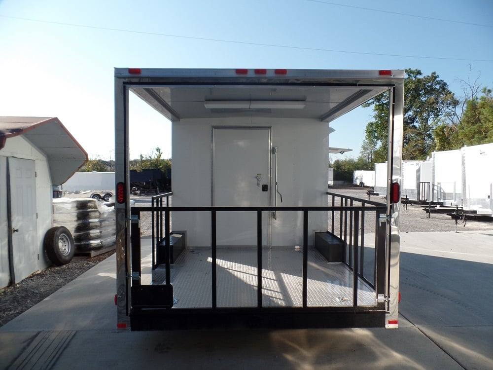 8.5' x 20' Concession White BBQ Food Event Catering