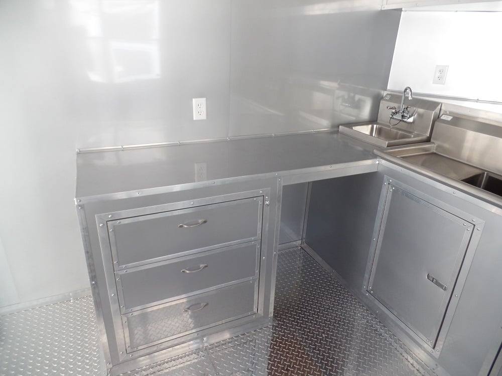 8.5' x 20' Concession White BBQ Food Event Catering