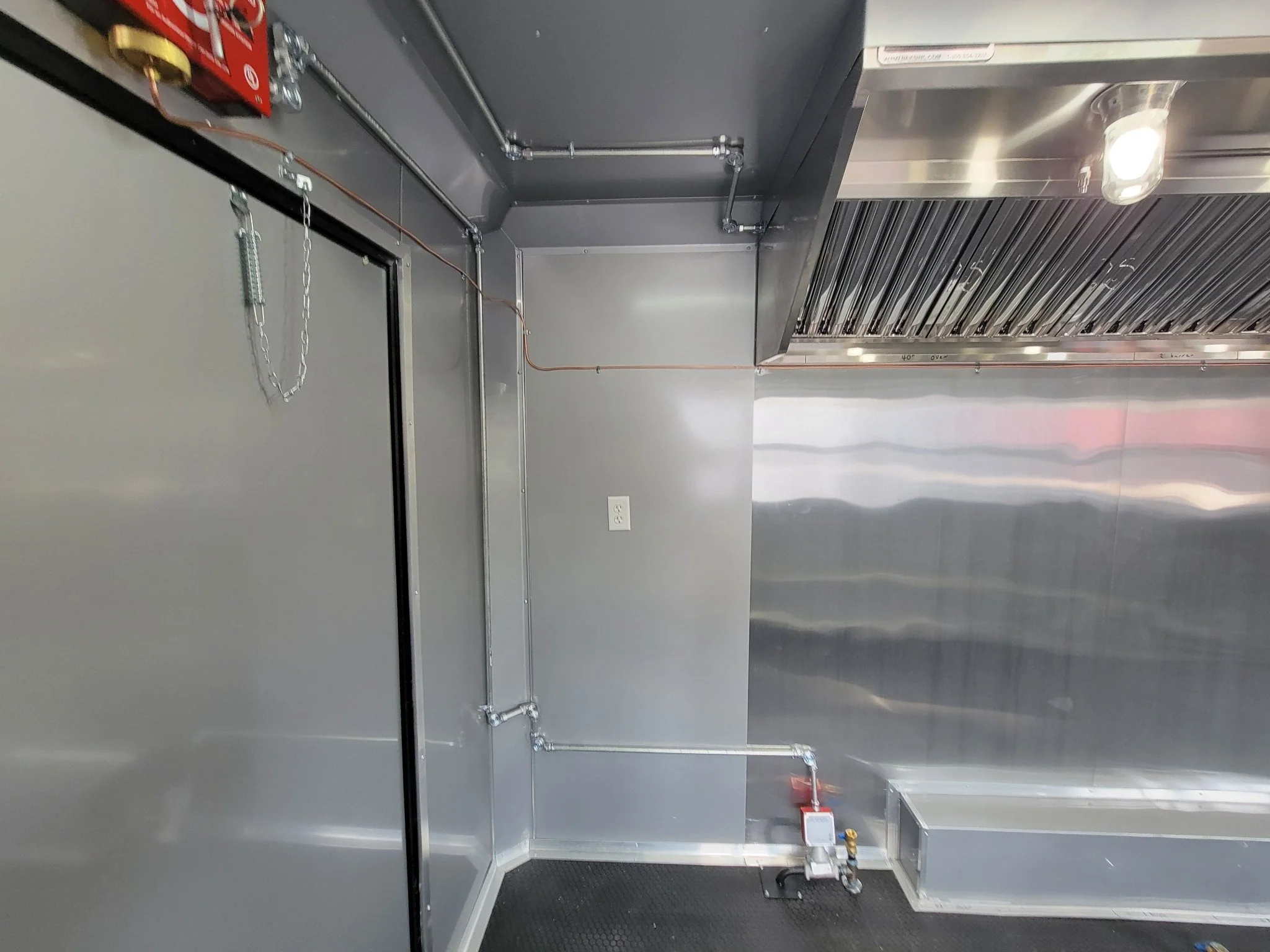 8.5' X 20' Custom Concession Trailer Black With Blackout Food Event Catering