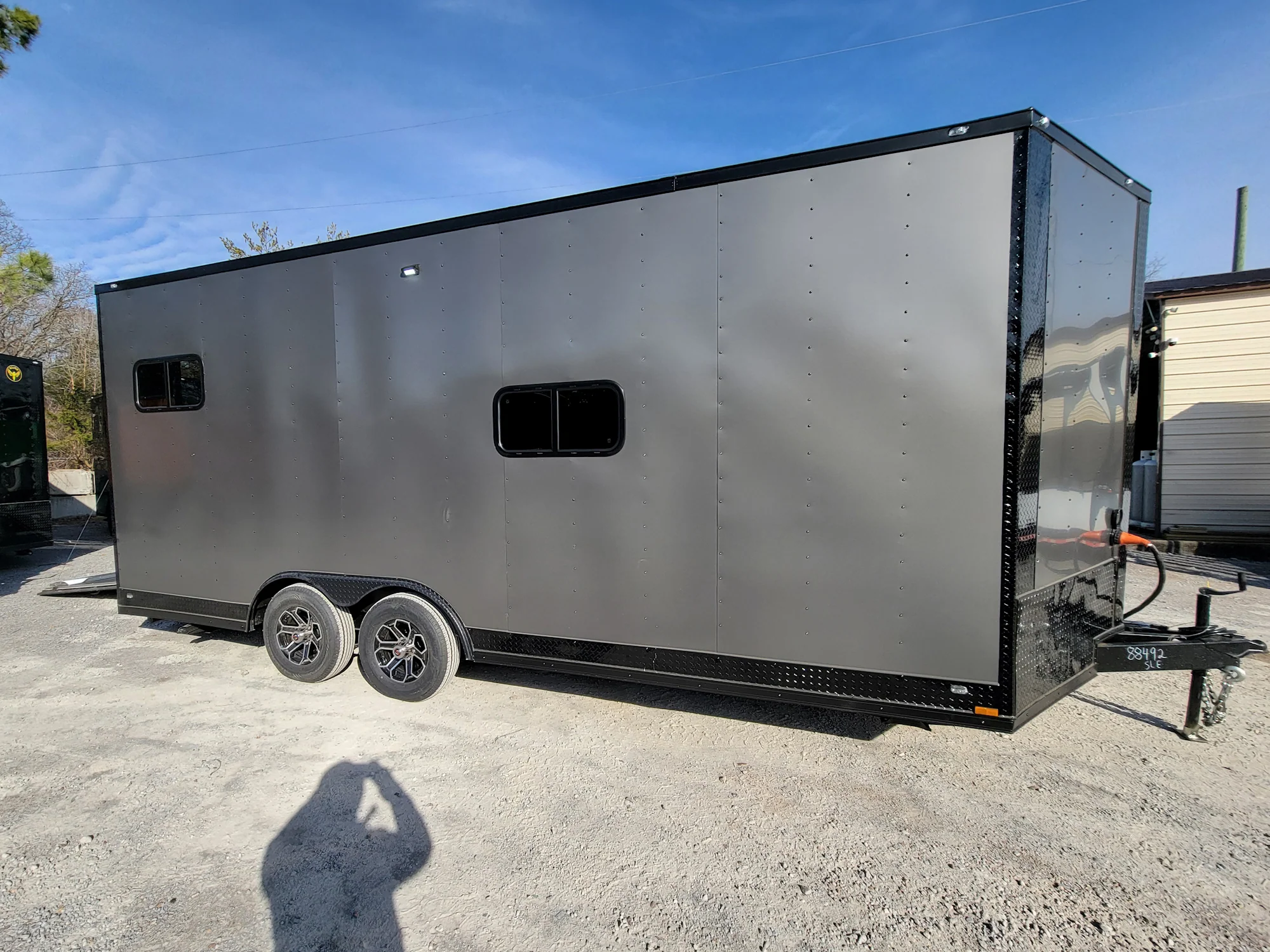 432-8.5-x-20-custom-enclosed-trailer-charcoal-with-blackout-office-and-mobile-command-1.webp 8.5' X 20' Custom Enclosed Trailer Charcoal With Blackout Office and Mobile Command