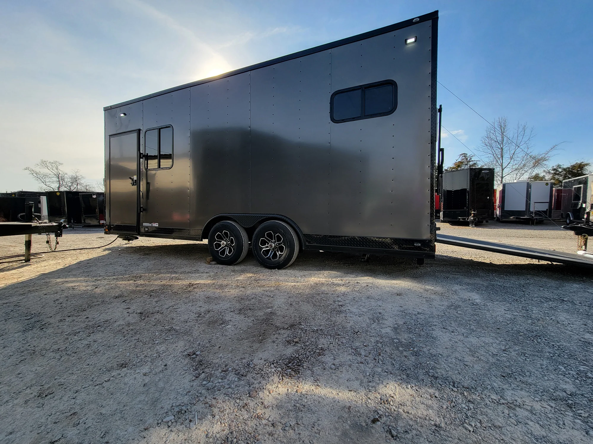 432-8.5-x-20-custom-enclosed-trailer-charcoal-with-blackout-office-and-mobile-command-10.webp 8.5' X 20' Custom Enclosed Trailer Charcoal With Blackout Office and Mobile Command