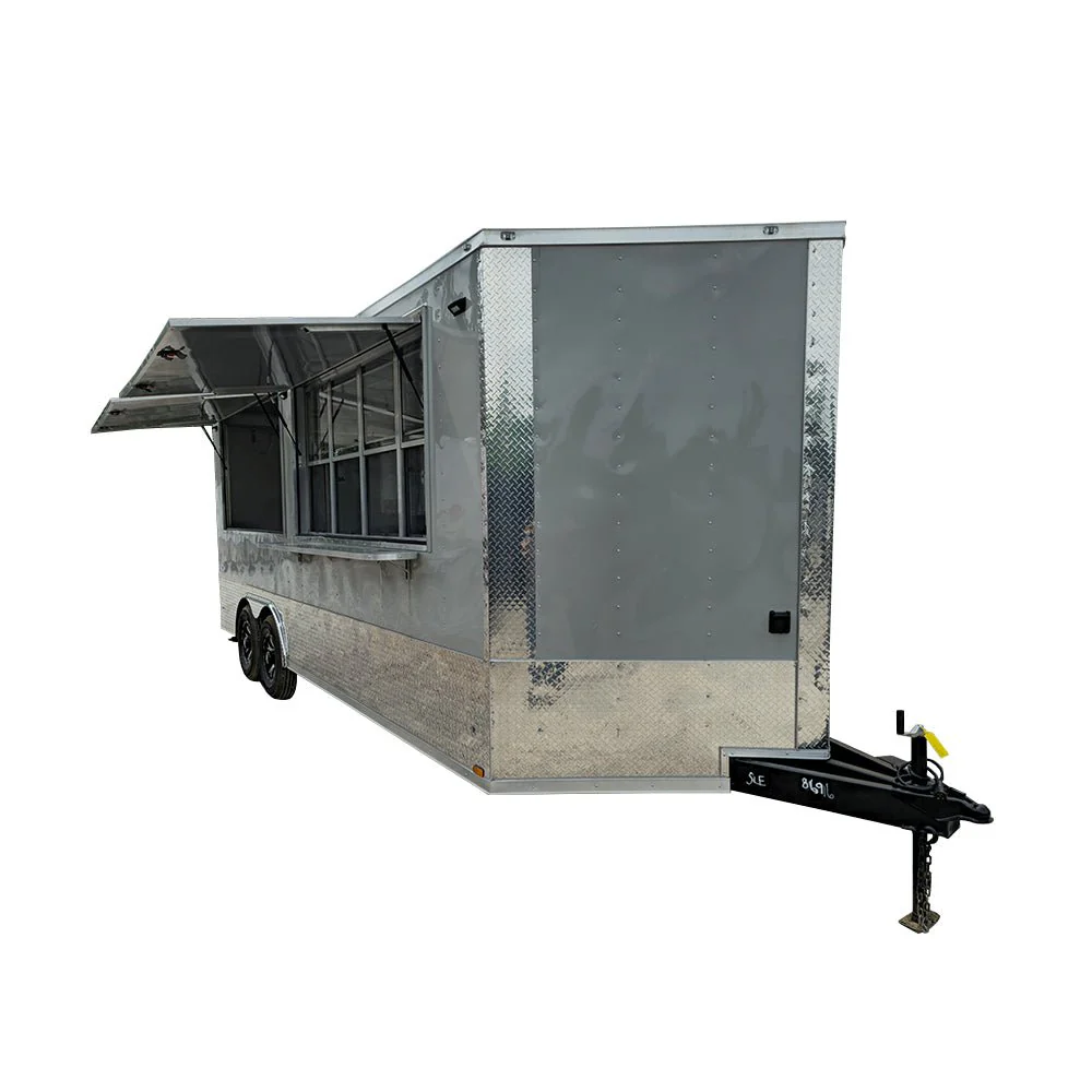 435-8.5-x-20-dove-gray-custom-concession-pizza-trailer-1.webp 8.5' X 20' Dove Gray Custom Concession Pizza Trailer