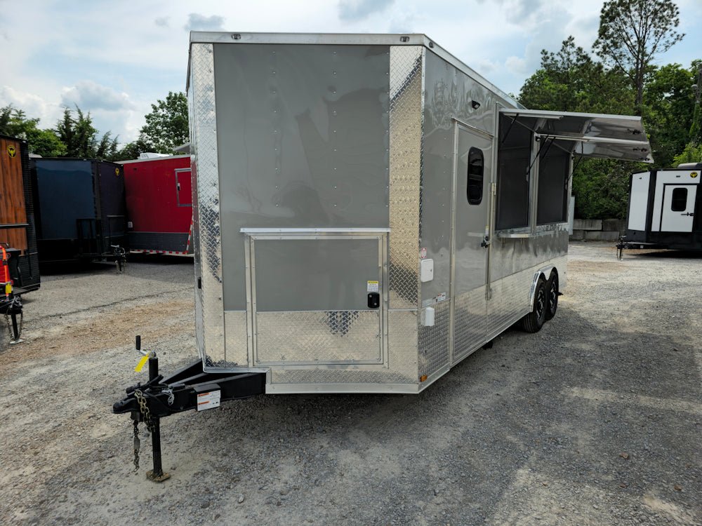 435-8.5-x-20-dove-gray-custom-concession-pizza-trailer-11.jpg 8.5' X 20' Dove Gray Custom Concession Pizza Trailer