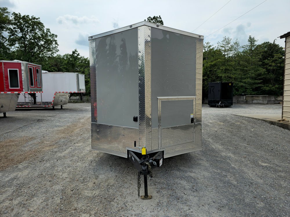 435-8.5-x-20-dove-gray-custom-concession-pizza-trailer-2.jpg 8.5' X 20' Dove Gray Custom Concession Pizza Trailer