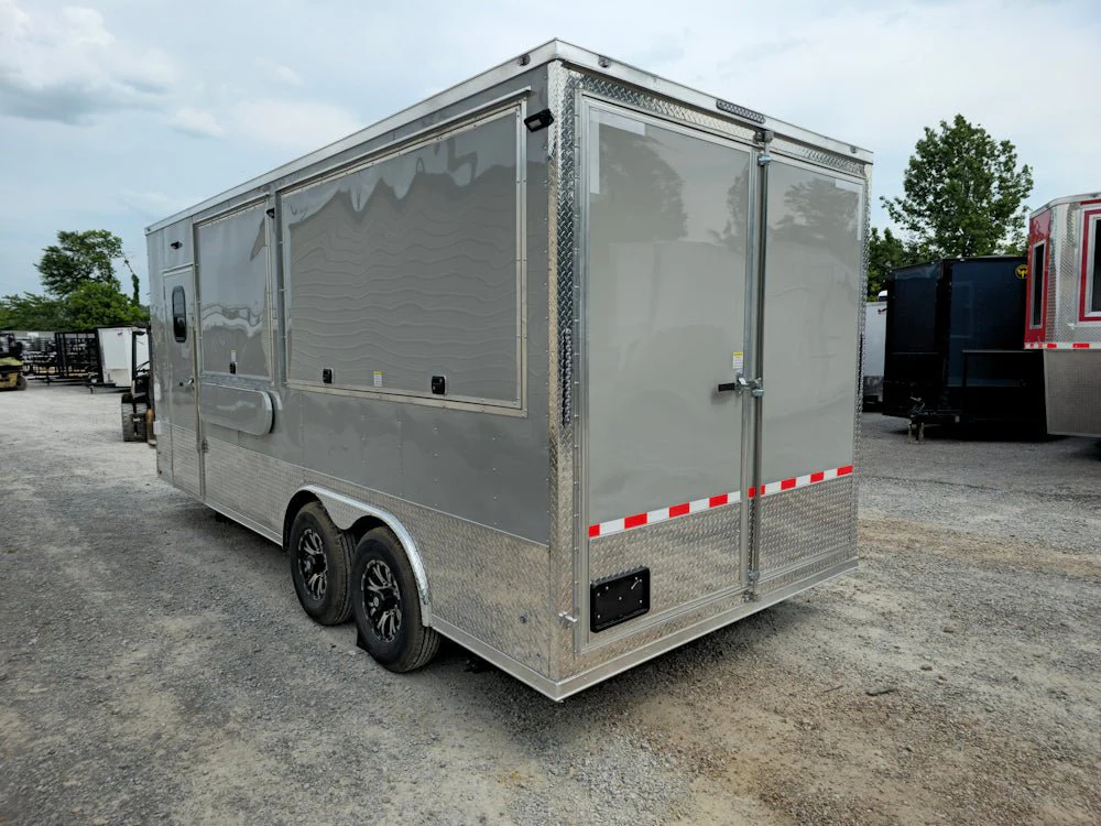 435-8.5-x-20-dove-gray-custom-concession-pizza-trailer-5.webp 8.5' X 20' Dove Gray Custom Concession Pizza Trailer
