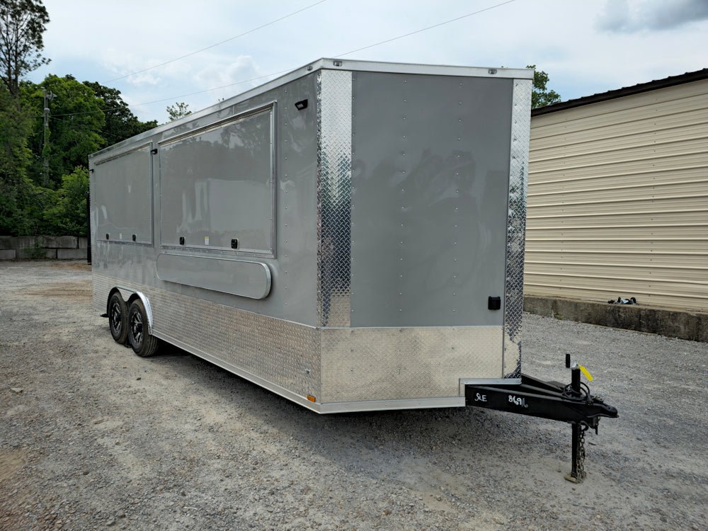 435-8.5-x-20-dove-gray-custom-concession-pizza-trailer-9.jpg 8.5' X 20' Dove Gray Custom Concession Pizza Trailer