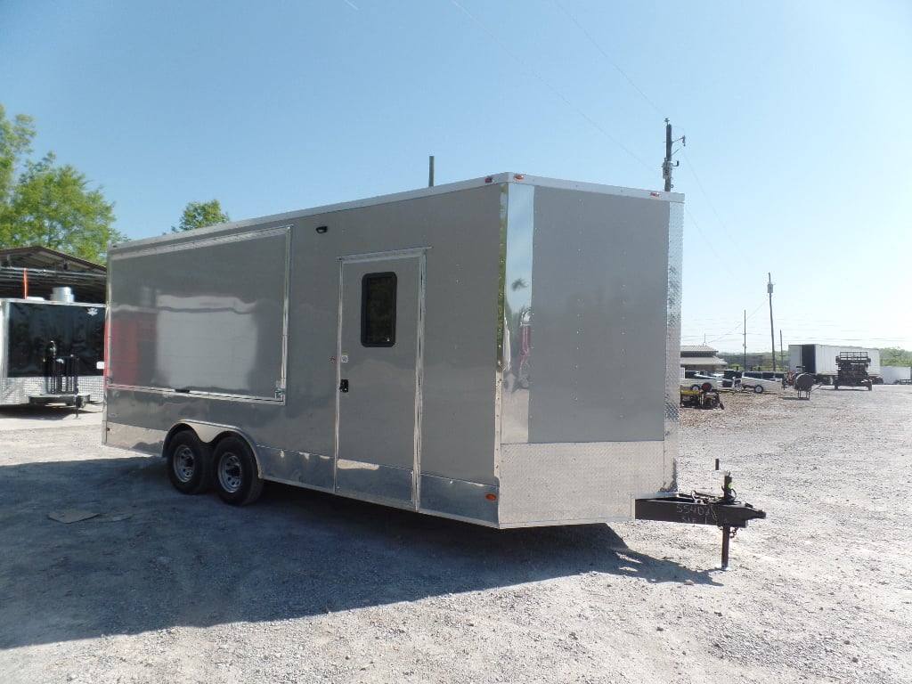 436-8.5-x-20-dove-grey-bbq-event-concession-food-trailer-16.jpg 8.5' x 20' Dove Grey BBQ Event Concession Food Trailer