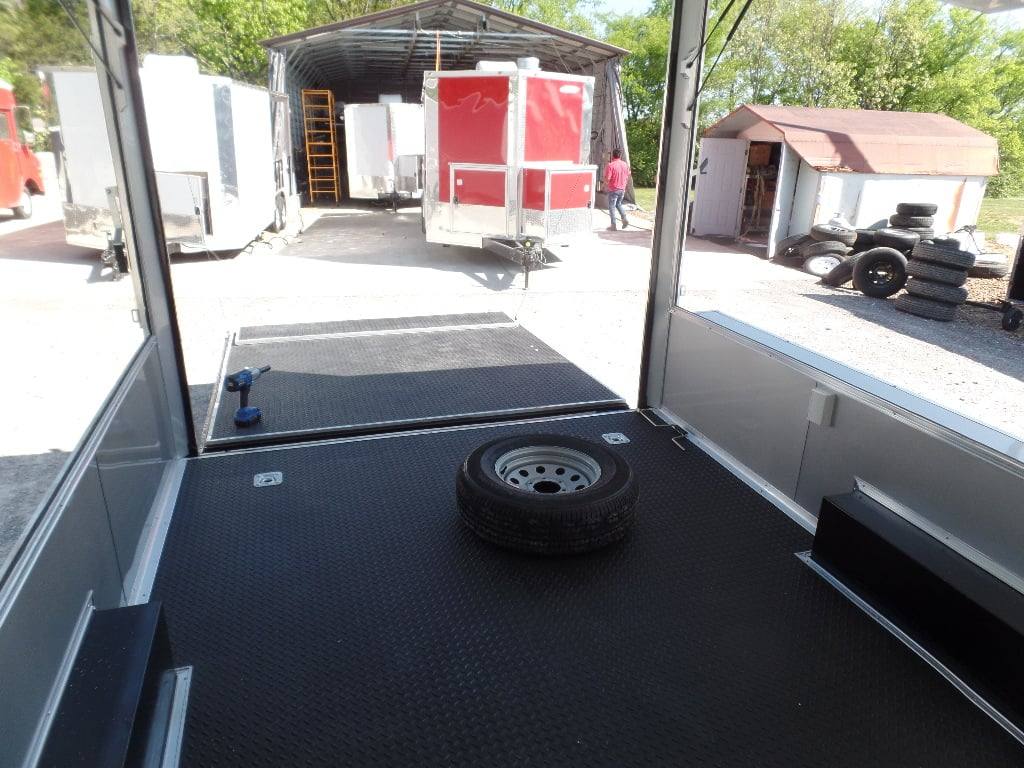 436-8.5-x-20-dove-grey-bbq-event-concession-food-trailer-5.jpg 8.5' x 20' Dove Grey BBQ Event Concession Food Trailer