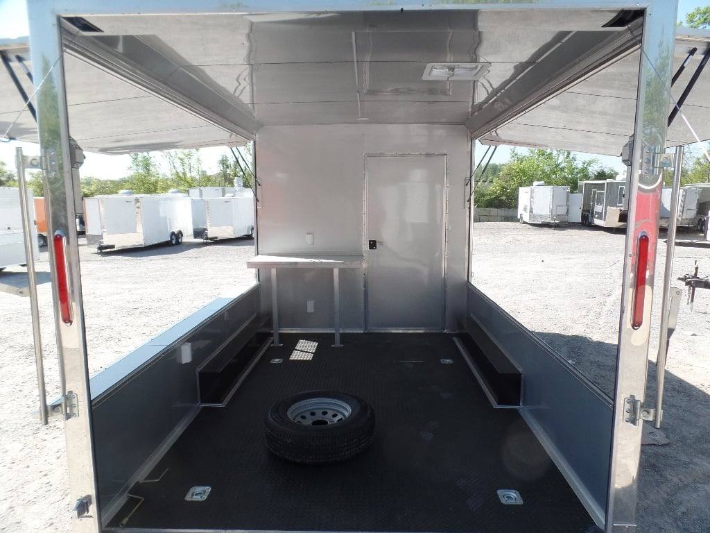 436-8.5-x-20-dove-grey-bbq-event-concession-food-trailer-8.jpg 8.5' x 20' Dove Grey BBQ Event Concession Food Trailer