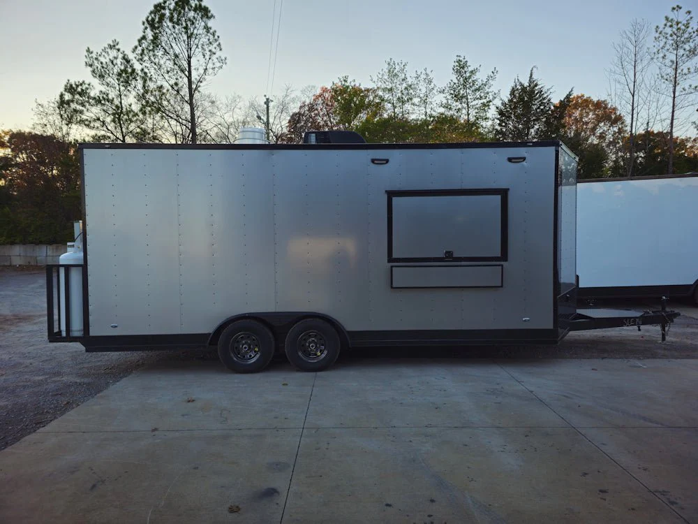437-8.5-x-20-elite-equipped-silver-frost-concession-trailer-event-catering-14.webp 8.5' X 20' Elite Equipped Silver Frost Concession Trailer Event Catering