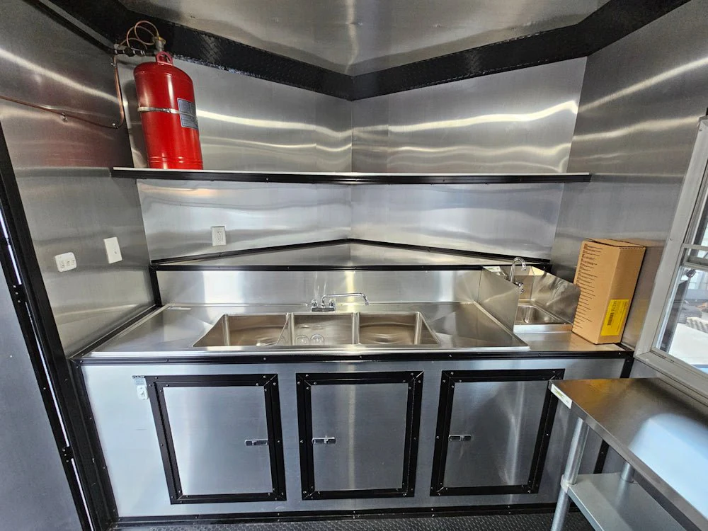 437-8.5-x-20-elite-equipped-silver-frost-concession-trailer-event-catering-19.webp 8.5' X 20' Elite Equipped Silver Frost Concession Trailer Event Catering