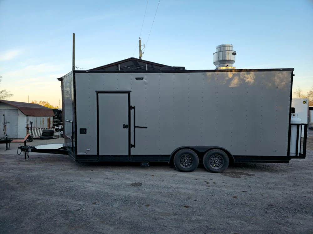 437-8.5-x-20-elite-equipped-silver-frost-concession-trailer-event-catering-7.webp 8.5' X 20' Elite Equipped Silver Frost Concession Trailer Event Catering