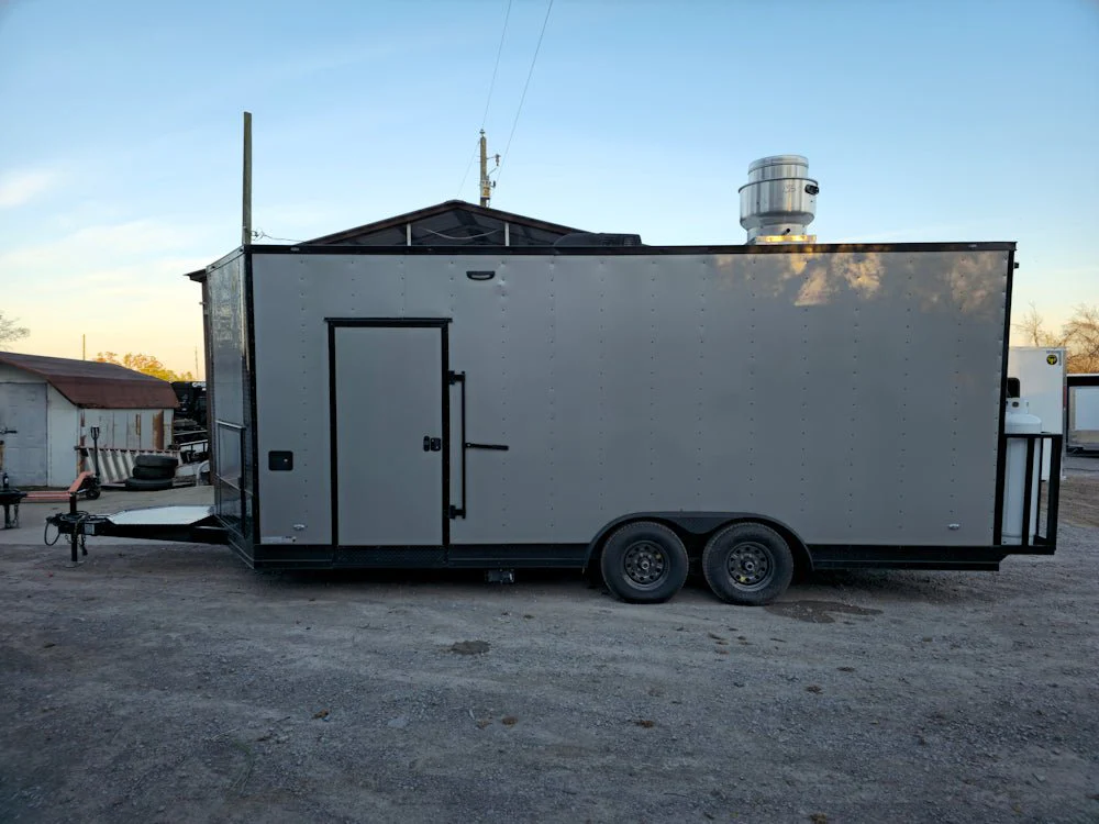 437-8.5-x-20-elite-equipped-silver-frost-concession-trailer-event-catering-8.webp 8.5' X 20' Elite Equipped Silver Frost Concession Trailer Event Catering