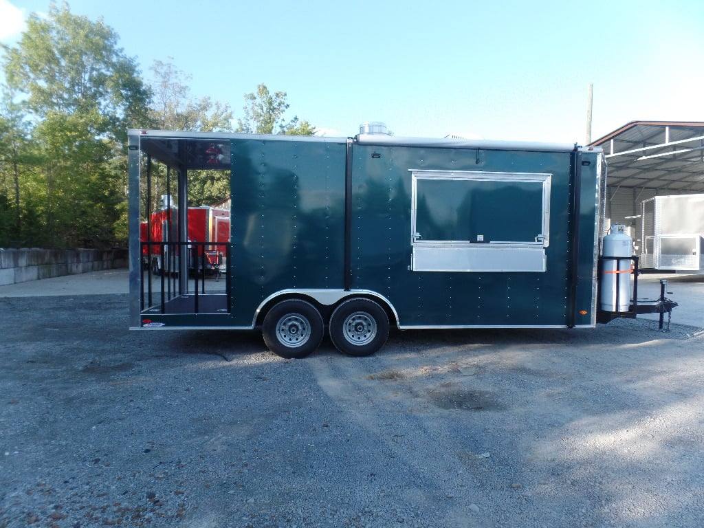 438-8.5-x-20-emerald-green-porch-style-concession-trailer-10.jpg 8.5' x 20' Emerald Green Porch Style Concession Trailer
