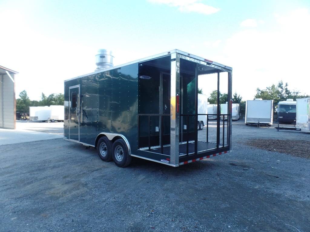 438-8.5-x-20-emerald-green-porch-style-concession-trailer-14.jpg 8.5' x 20' Emerald Green Porch Style Concession Trailer