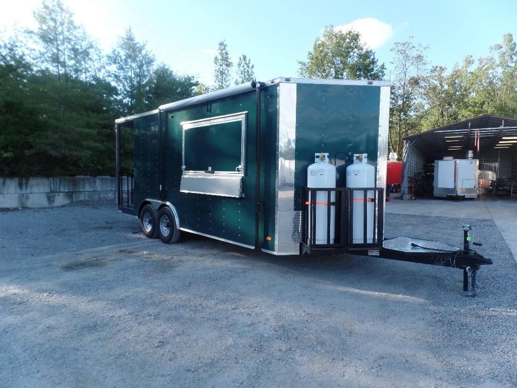 438-8.5-x-20-emerald-green-porch-style-concession-trailer-4.jpg 8.5' x 20' Emerald Green Porch Style Concession Trailer