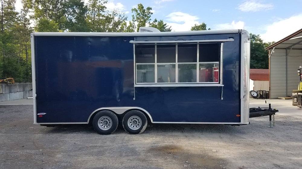 439-8.5-x-20-indigo-blue-concession-food-trailer-1.jpg 8.5' x 20' Indigo Blue Concession Food Trailer