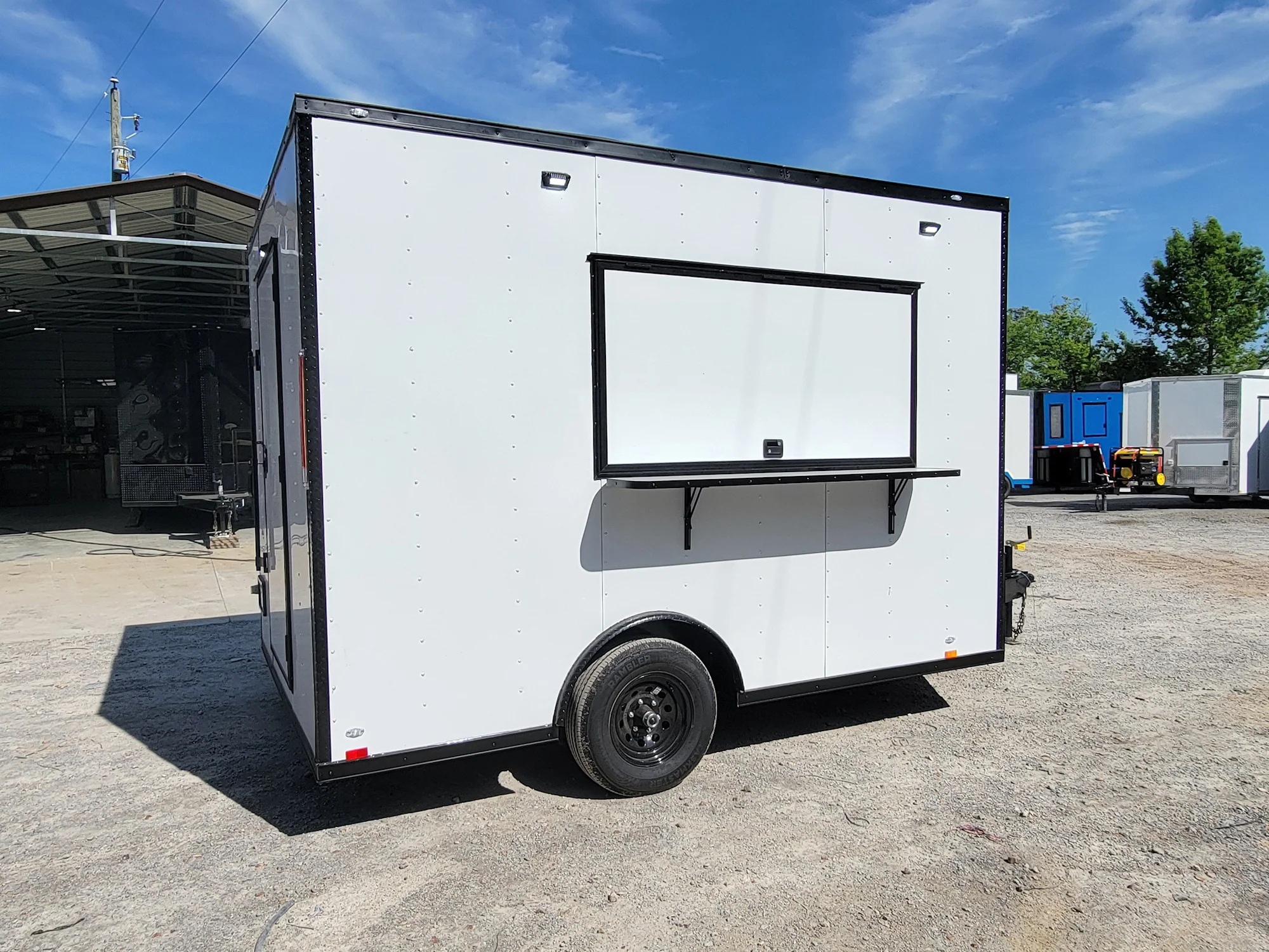 44-8.5-x-12-concession-trailer-white-with-blackout-trim-food-event-catering-4.webp 8.5' X 12' Concession Trailer White With Blackout Trim Food Event Catering