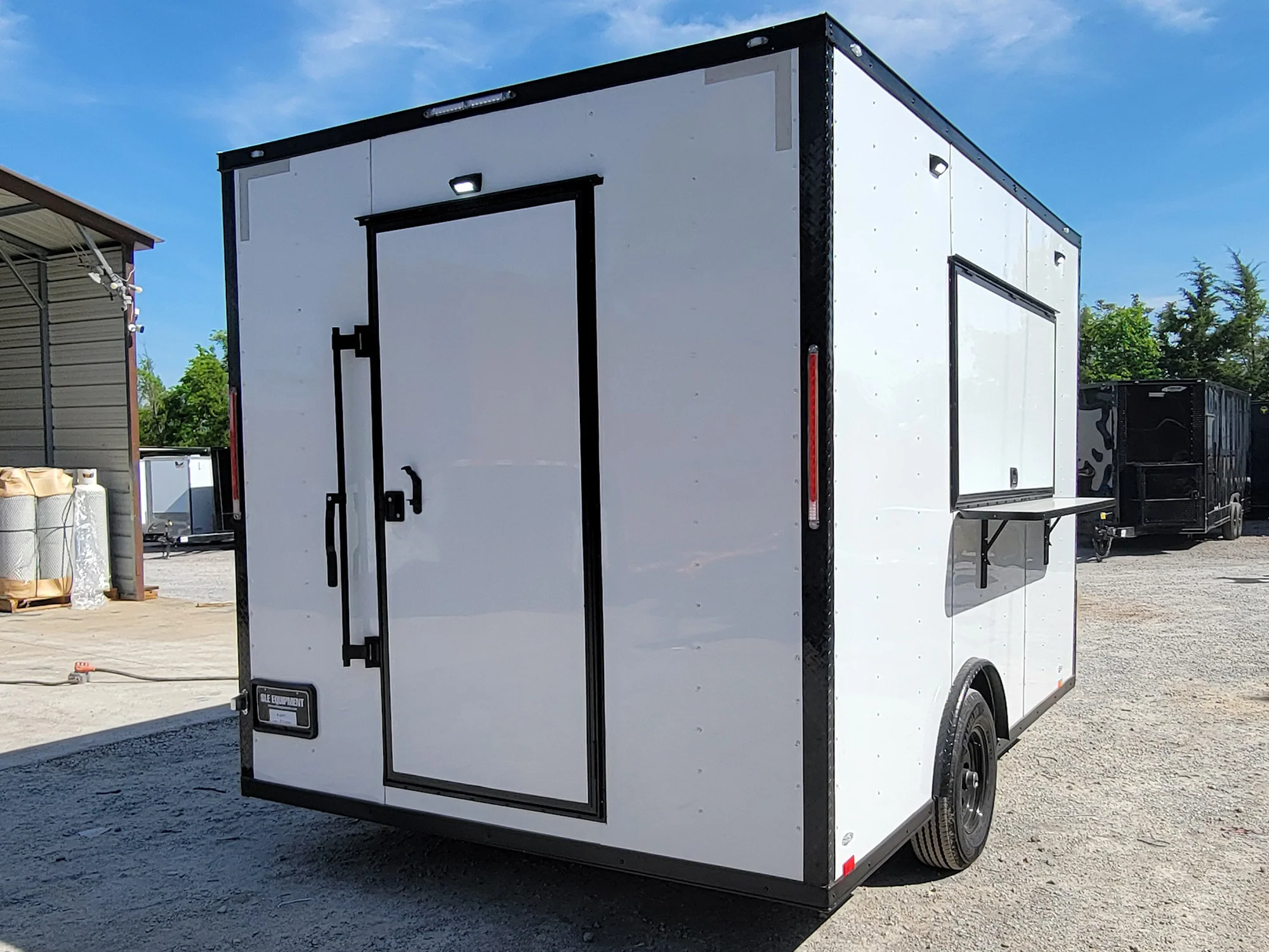 44-8.5-x-12-concession-trailer-white-with-blackout-trim-food-event-catering-5.webp 8.5' X 12' Concession Trailer White With Blackout Trim Food Event Catering