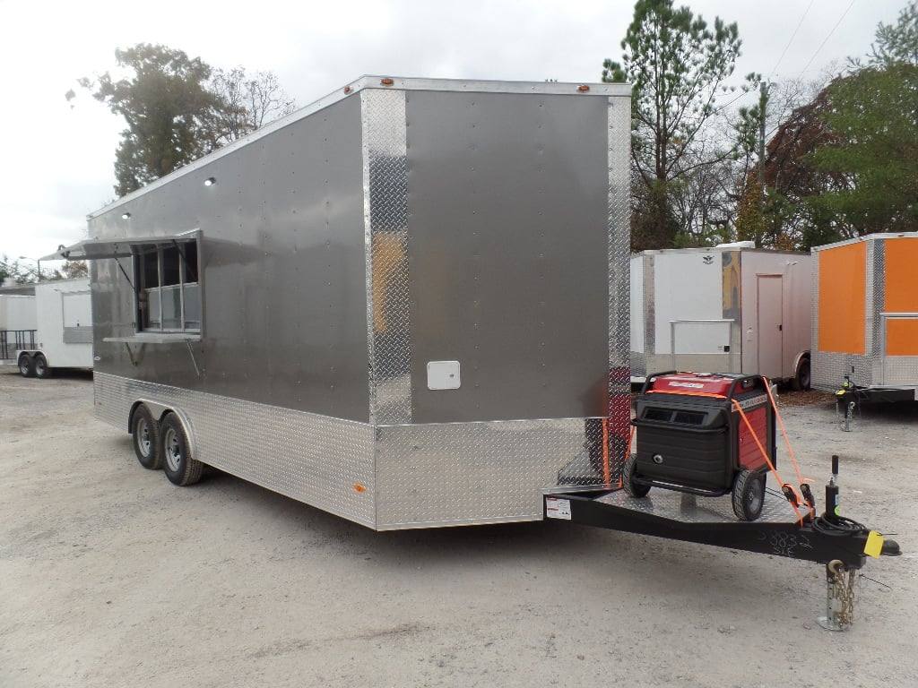 441-8.5-x-20-light-pewter-concession-food-trailer-with-appliances-10.jpg 8.5' x 20' Light Pewter Concession Food Trailer With Appliances