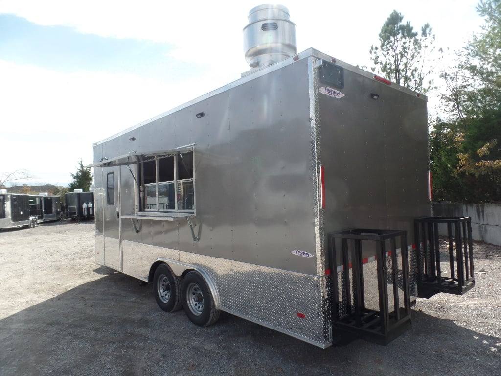 443-8.5-x-20-light-pewter-vending-concession-food-trailer-1.jpg 8.5' x 20' Light Pewter Vending Concession Food Trailer