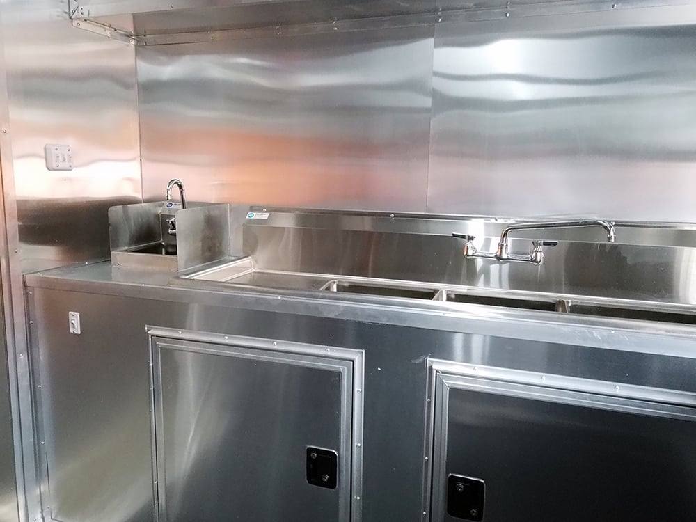 444-8.5-x-20-lime-green-concession-food-v-nose-trailer-13.jpg 8.5' x 20' Lime Green Concession Food V-Nose Trailer