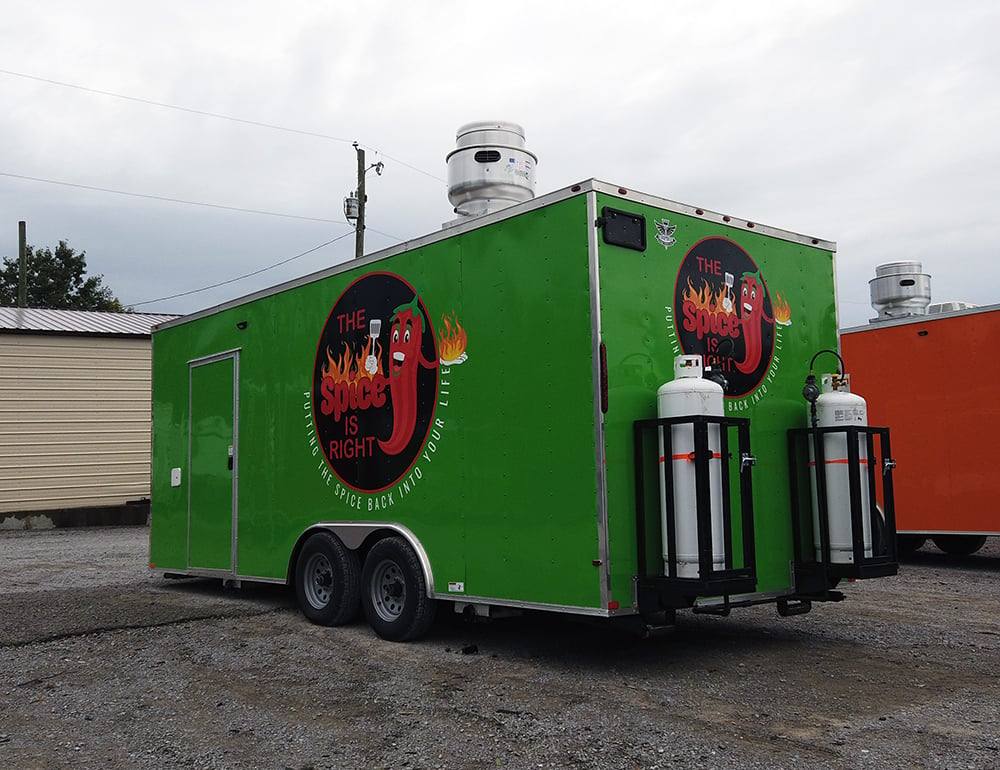 444-8.5-x-20-lime-green-concession-food-v-nose-trailer-7.jpg 8.5' x 20' Lime Green Concession Food V-Nose Trailer