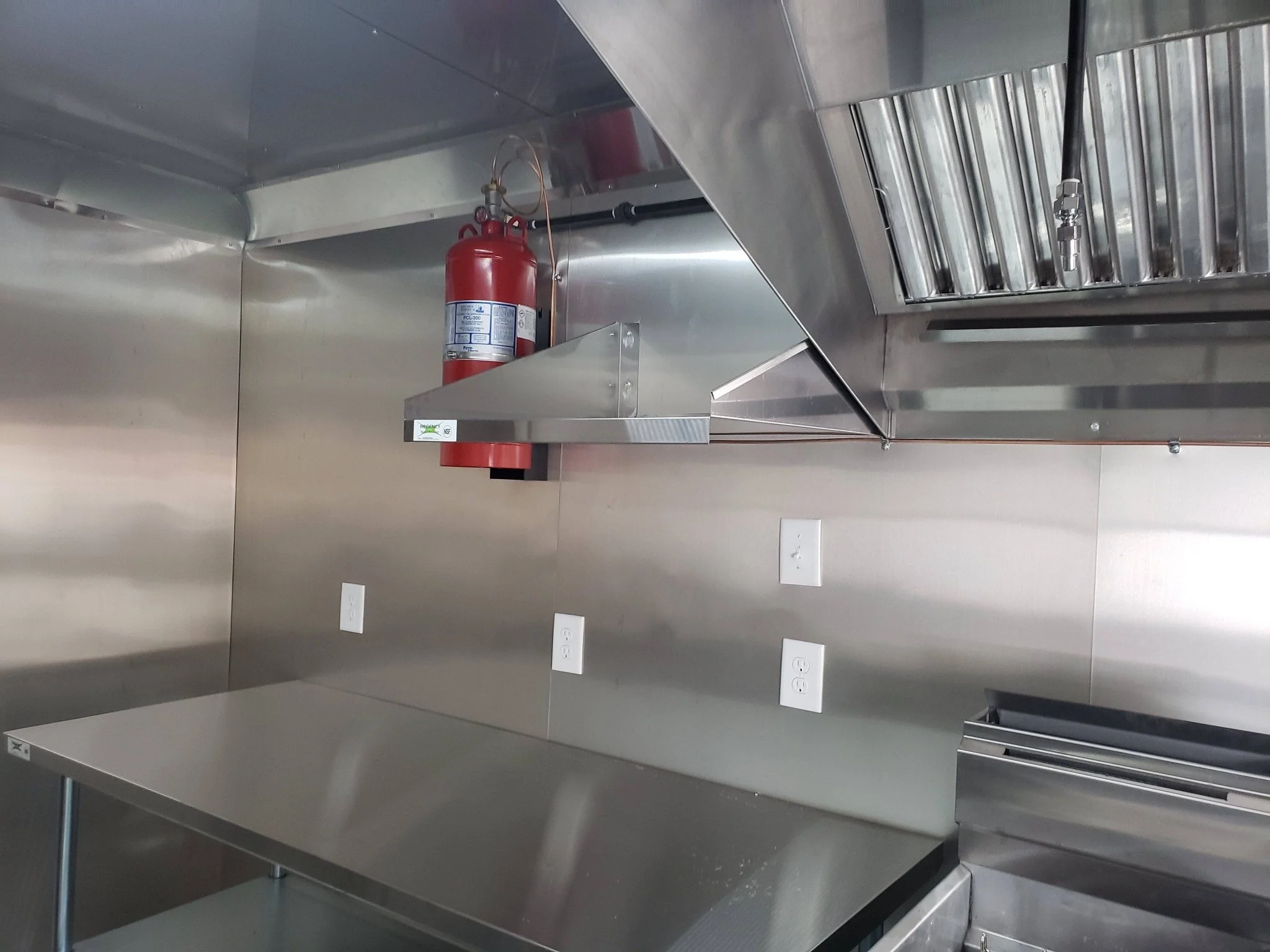 446-8.5-x-20-orange-and-black-food-catering-concession-trailer-with-appliances-10.webp 8.5' x 20' Orange And Black Food Catering Concession Trailer With Appliances