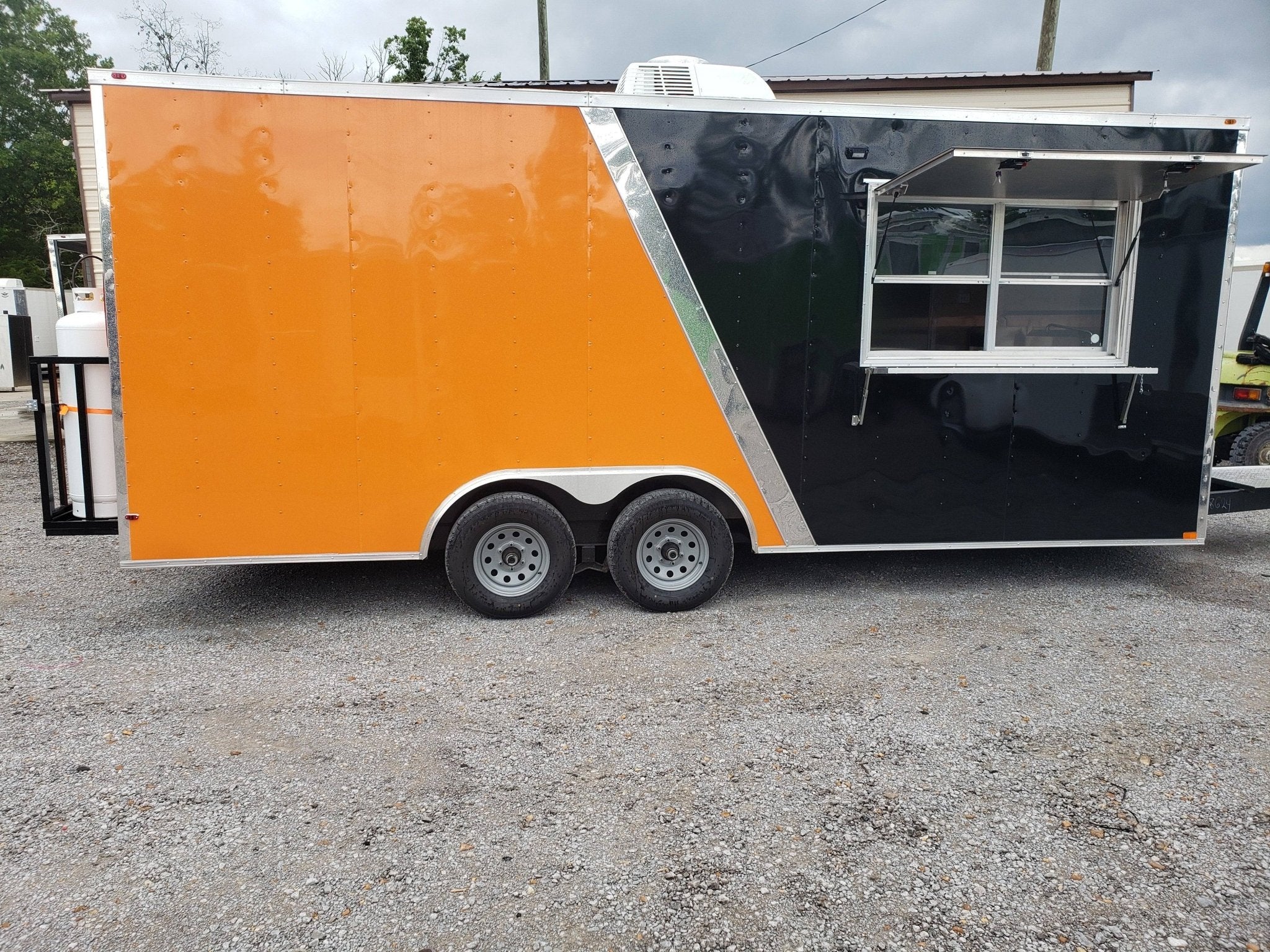 446-8.5-x-20-orange-and-black-food-catering-concession-trailer-with-appliances-17.jpg 8.5' x 20' Orange And Black Food Catering Concession Trailer With Appliances
