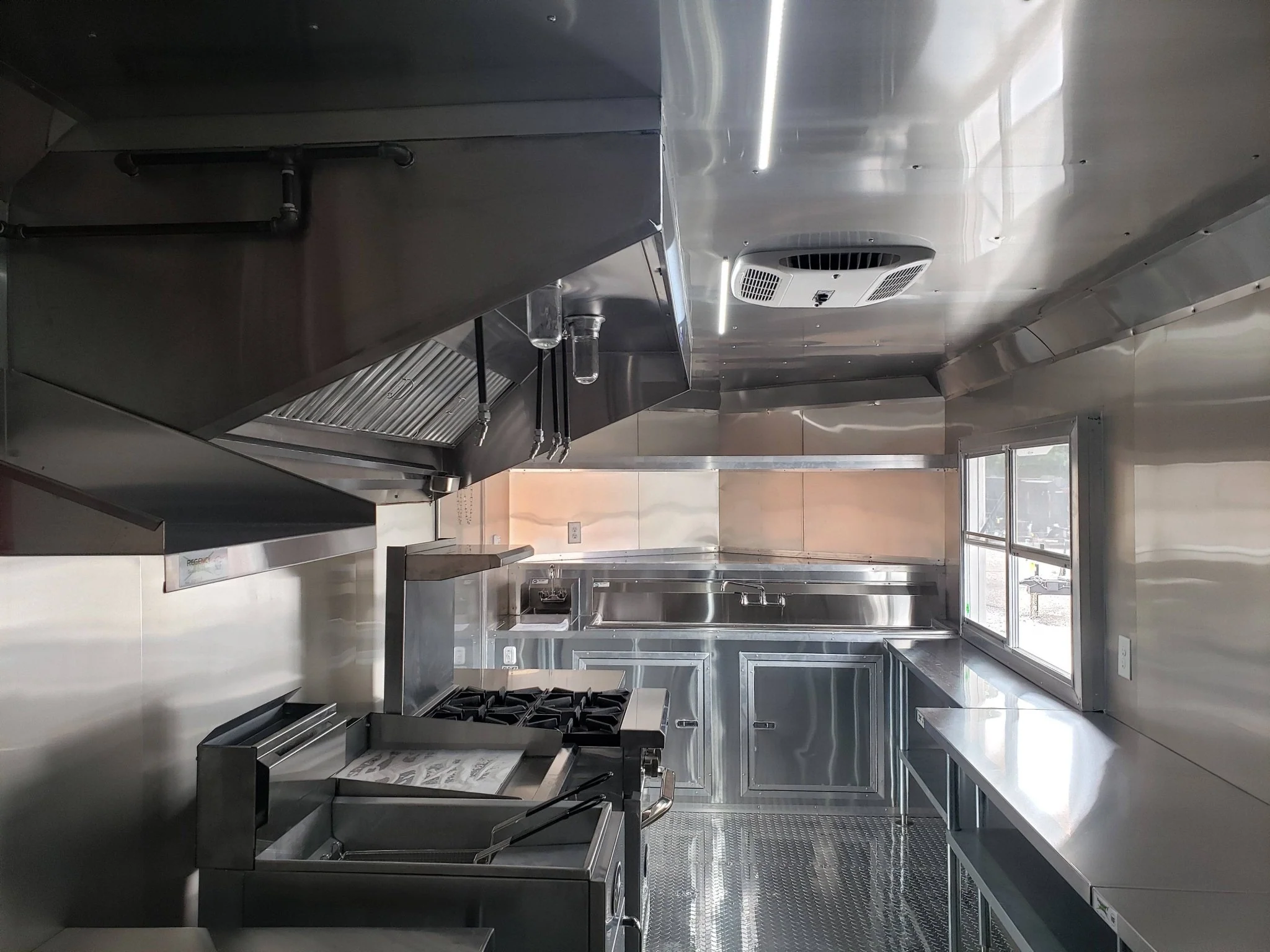 446-8.5-x-20-orange-and-black-food-catering-concession-trailer-with-appliances-24.webp 8.5' x 20' Orange And Black Food Catering Concession Trailer With Appliances