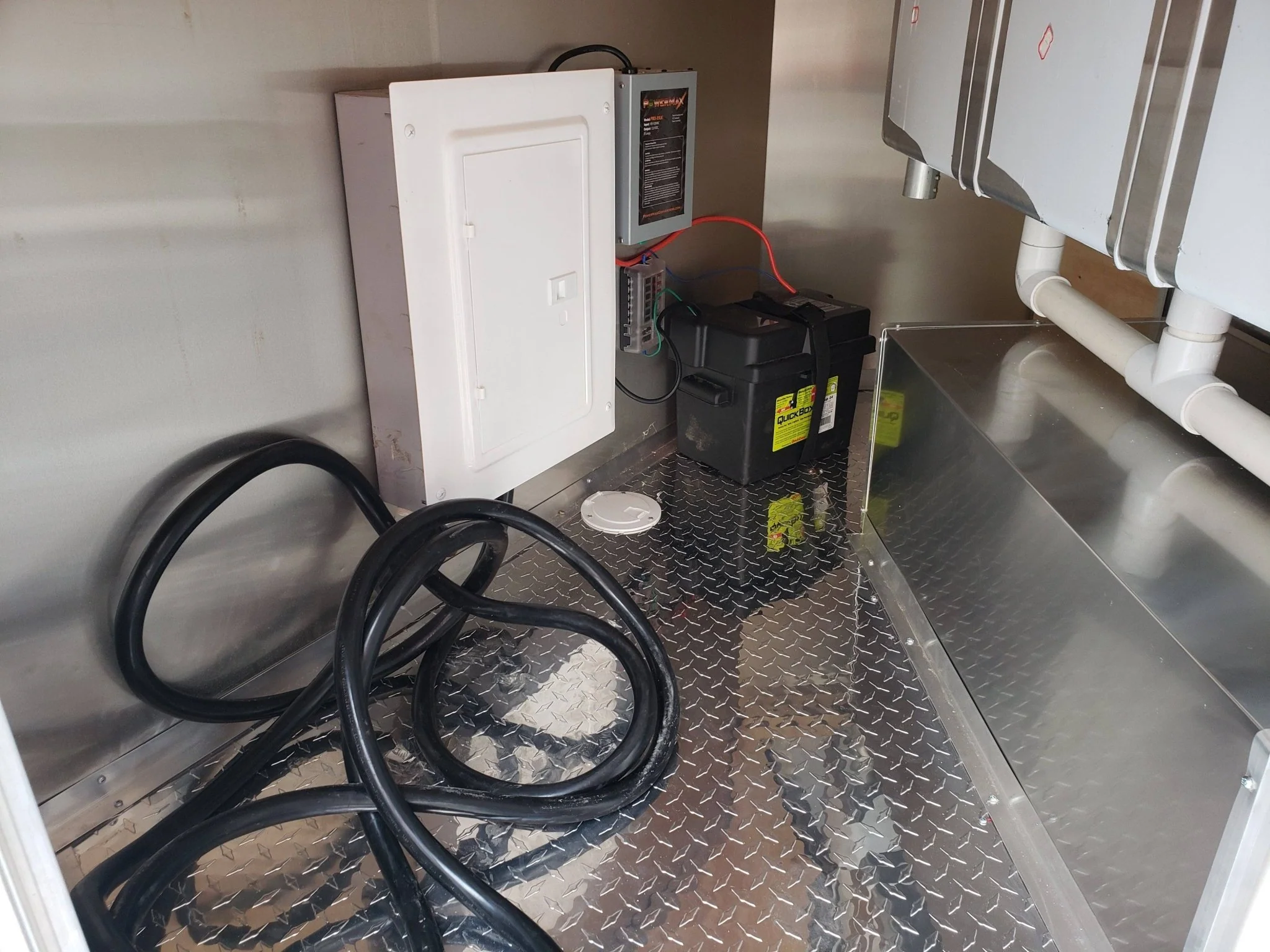 446-8.5-x-20-orange-and-black-food-catering-concession-trailer-with-appliances-29.webp 8.5' x 20' Orange And Black Food Catering Concession Trailer With Appliances