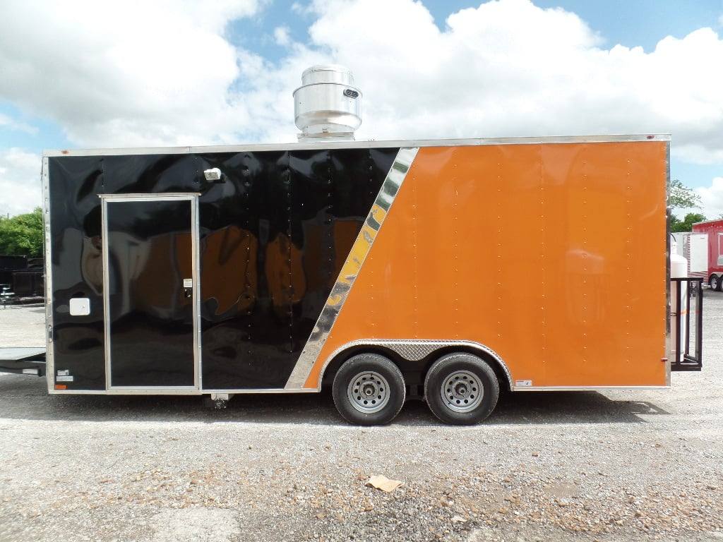 447-8.5-x-20-orange-and-black-food-concession-trailer-with-appliances-13.jpg 8.5' x 20' Orange And Black Food Concession Trailer With Appliances