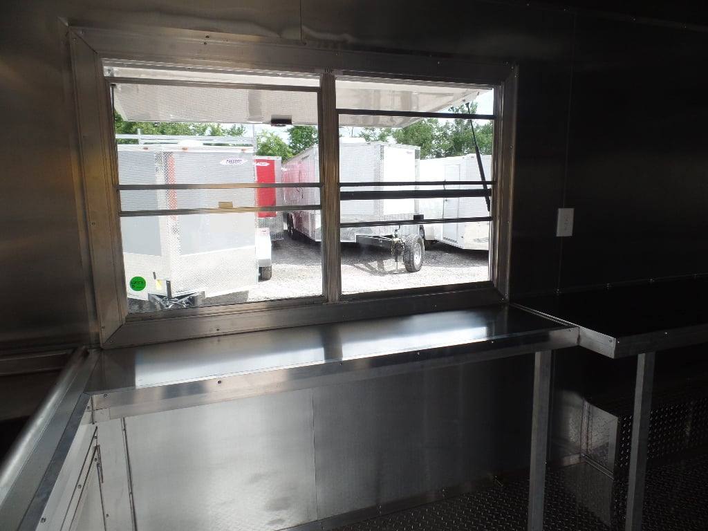 447-8.5-x-20-orange-and-black-food-concession-trailer-with-appliances-14.jpg 8.5' x 20' Orange And Black Food Concession Trailer With Appliances
