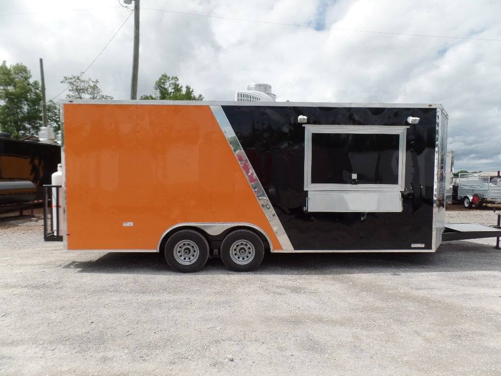 447-8.5-x-20-orange-and-black-food-concession-trailer-with-appliances-20.jpg 8.5' x 20' Orange And Black Food Concession Trailer With Appliances