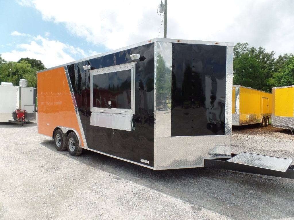 447-8.5-x-20-orange-and-black-food-concession-trailer-with-appliances-21.jpg 8.5' x 20' Orange And Black Food Concession Trailer With Appliances