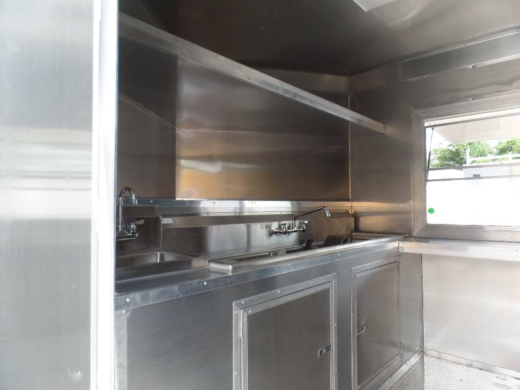 447-8.5-x-20-orange-and-black-food-concession-trailer-with-appliances-9.jpg 8.5' x 20' Orange And Black Food Concession Trailer With Appliances
