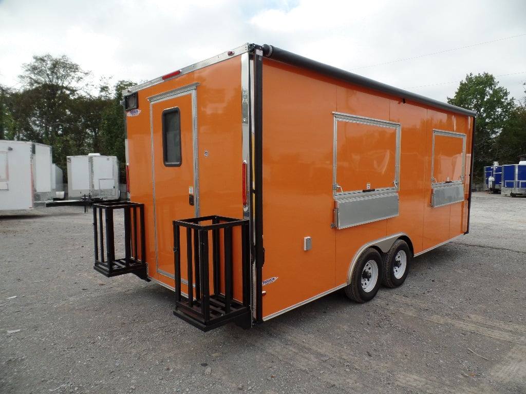 448-8.5-x-20-orange-concession-food-trailer-3.jpg 8.5' x 20' Orange Concession Food Trailer