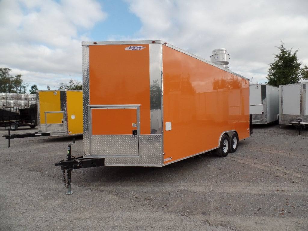 448-8.5-x-20-orange-concession-food-trailer-4.jpg 8.5' x 20' Orange Concession Food Trailer