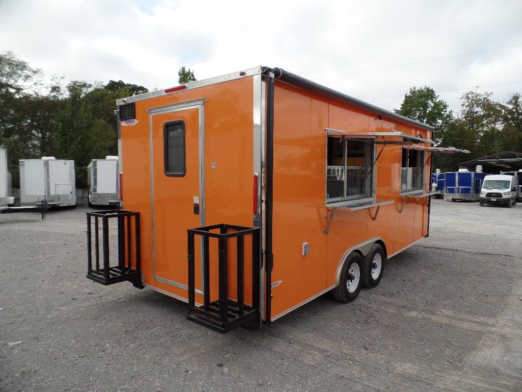 448-8.5-x-20-orange-concession-food-trailer-5.jpg 8.5' x 20' Orange Concession Food Trailer