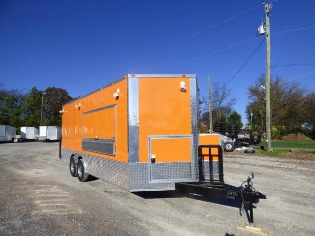 449-8.5-x-20-orange-custom-event-catering-concession-food-trailer-13.jpg 8.5' x 20' Orange Custom Event Catering Concession Food Trailer